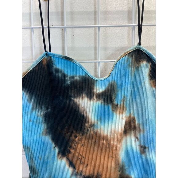 SHEIN - Blue Tie-Dye Bodysuit - Picture 4 of 6